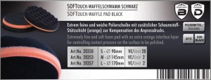 Scholl-Concepts-Marine-SOFTouch-Waffelschwamm-schwarz